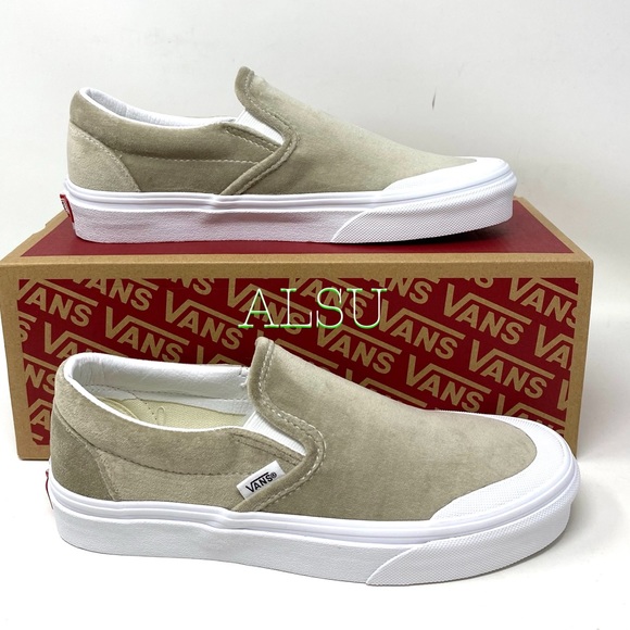 VANS Classic Slip On T Velvet Grey Women’s Sneaker - Picture 2 of 10